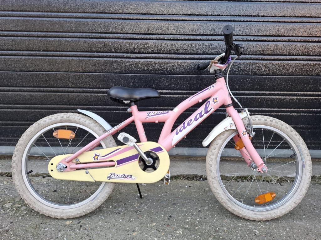 18 inch ideal meisjesfiets, Fietsen en Brommers, Fietsen | Kinderfietsjes, 16 tot 20 inch, Niet ingevuld, Niet ingevuld, Ophalen
