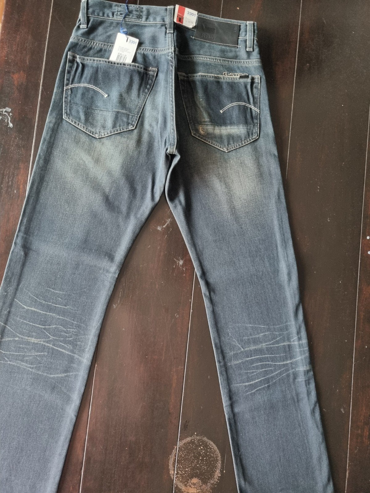 NIEUWE CLASSIC G STAR RAW 3301 STRAIGHT FIT SIZE 29/32!!, G-Star Raw, Zwart, Nieuw, W32 (confectie 46) of kleiner