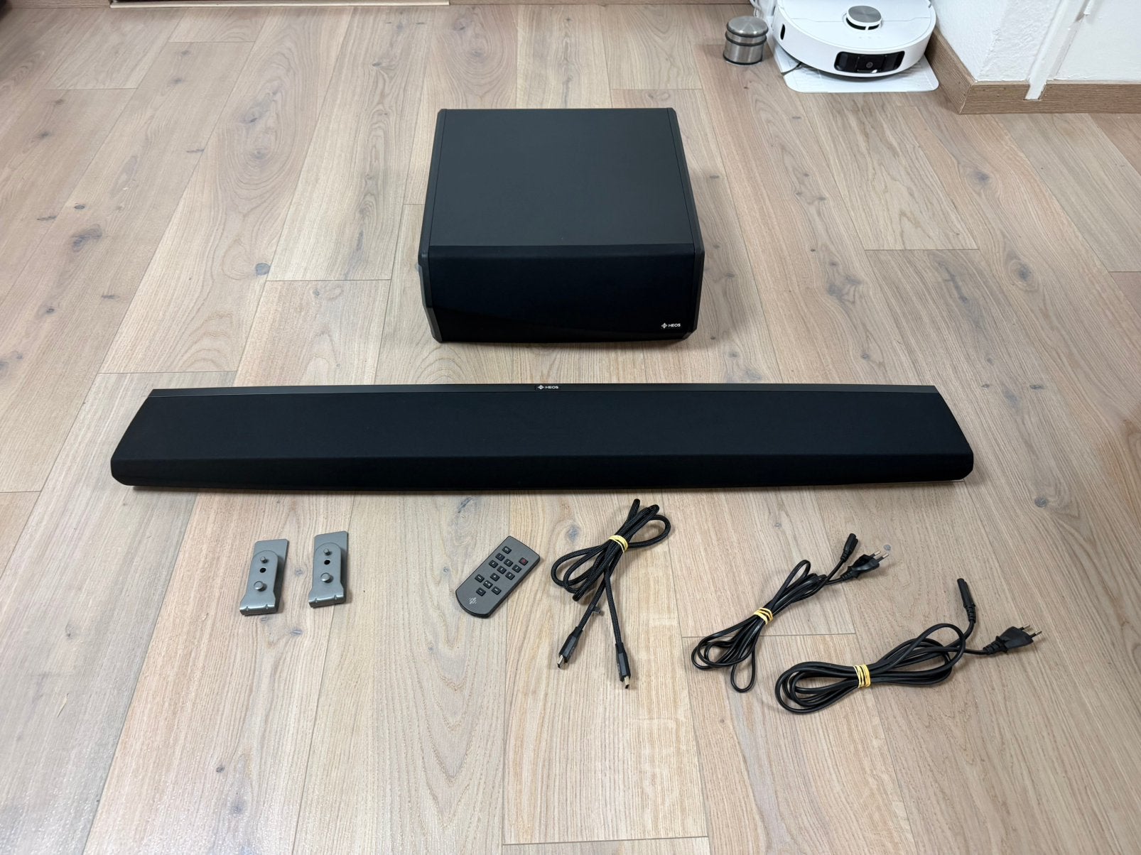 heos  bar soundbar soundbar 4xhdmi arc + subwoofer, Audio, Tv en Foto, Soundbars, Ophalen of Verzenden, Zo goed als nieuw
