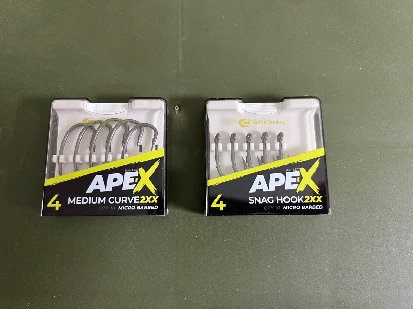 Ridgemonkey ApeX Medium Curve 2XX & Snag Hook 2XX haken, Ophalen of Verzenden, Zo goed als nieuw, Overige typen