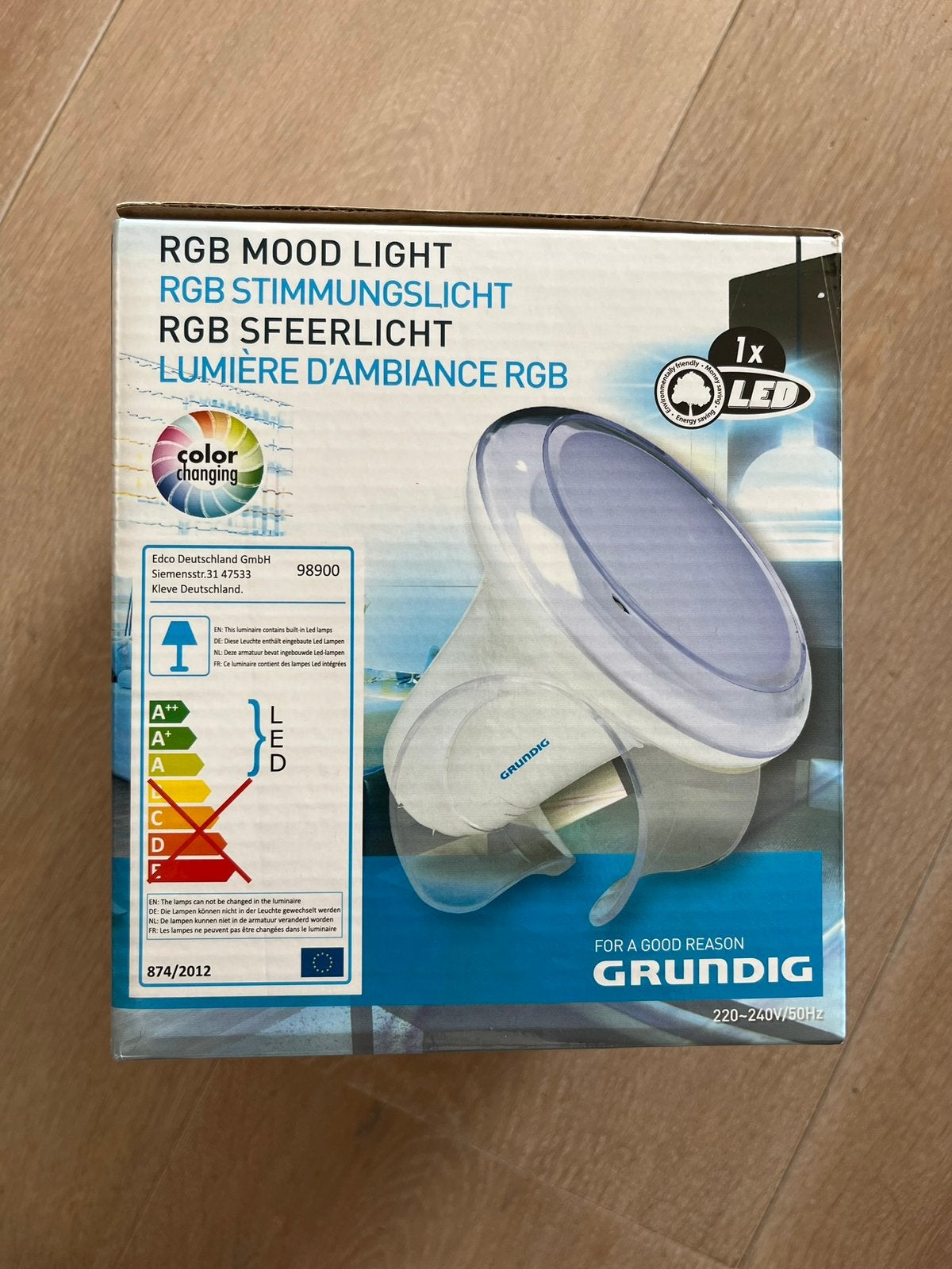 Led lamp met afstandsbediening, Doe-het-zelf en Verbouw, Alarmsystemen, Ophalen, Detector, Sensor of Melder, Zo goed als nieuw