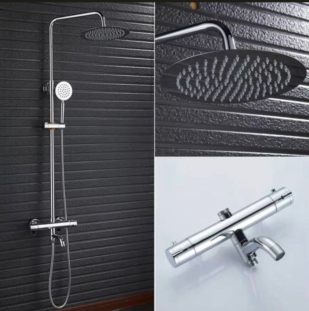 Regendouche met thermostaatkraan nieuw in doos, Doe-het-zelf en Verbouw, Ophalen of Verzenden, Zo goed als nieuw, Douche