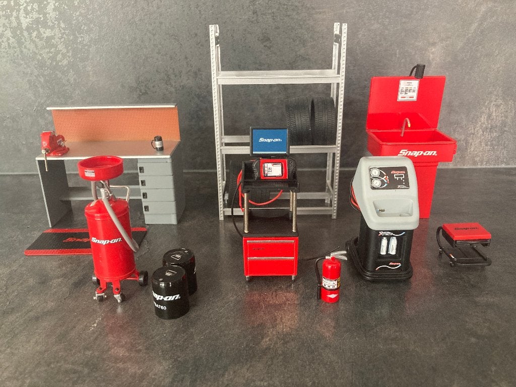 Snap On garage-set 1:18 Truescale in orginele doos MJ, Ophalen of Verzenden, Zo goed als nieuw, Overige typen, Overige merken