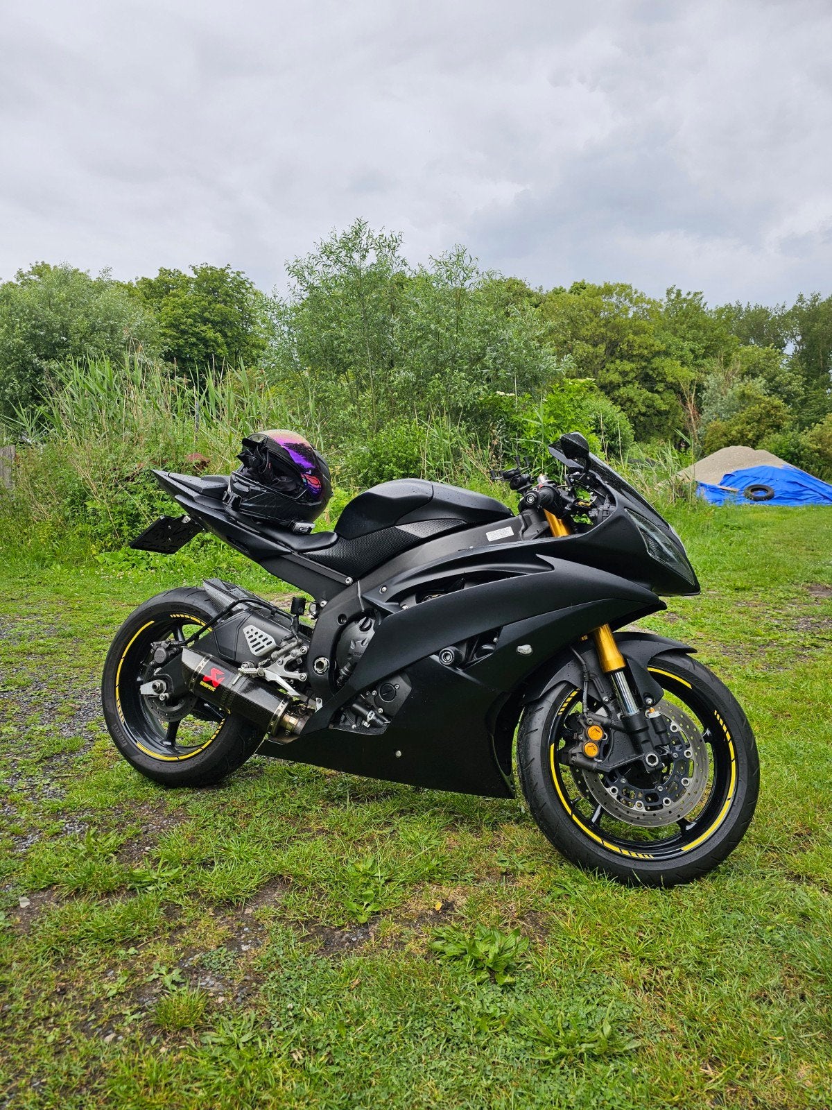 Yamaha R6 YZF-R6 2008 29397 km matzwart ⭐ GOEDE STAAT, Motoren, Motoren | Yamaha, Sportuitlaat, Occasion, 4 cilinders, Motorrijbewijs A