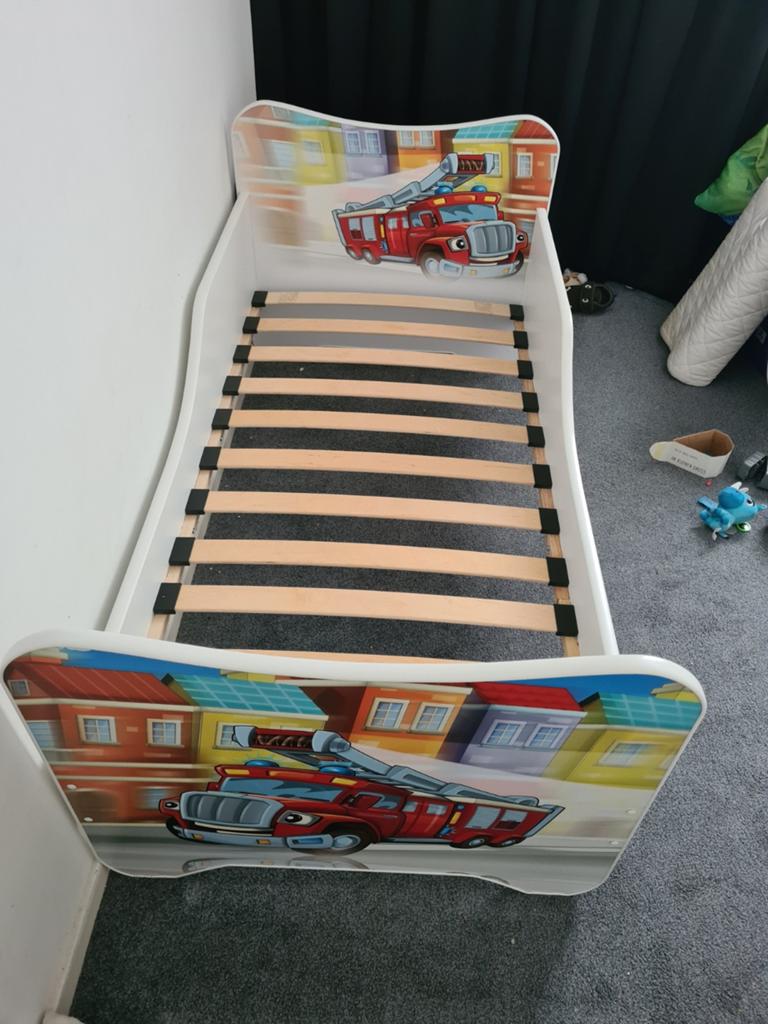 Brandweer bed 70140, Ophalen, 140 tot 160 cm, 70 tot 85 cm, Matras