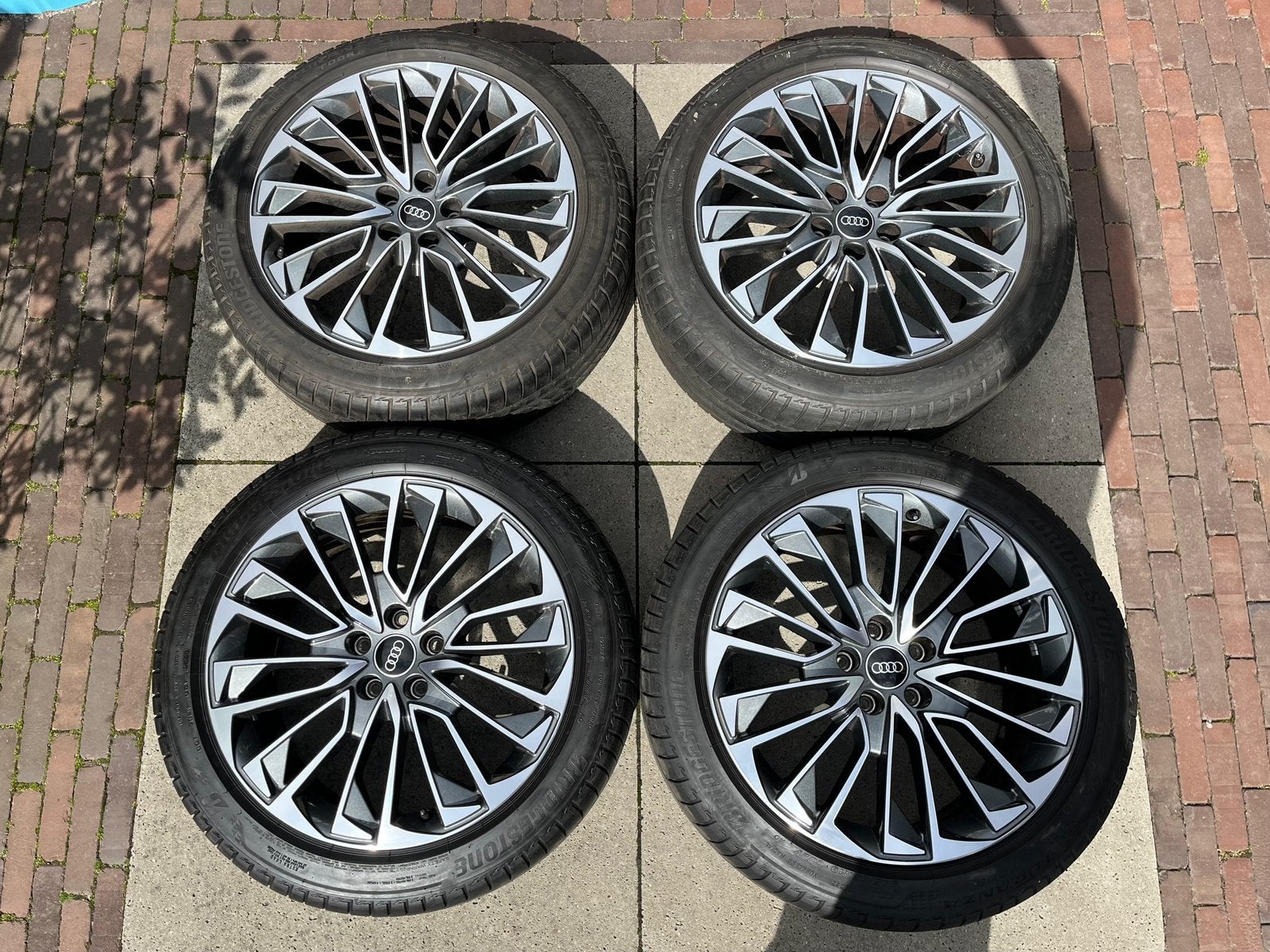 Originele Audi A6 S6 C8 19 inch 5x112 Bridgestone AO, Audi, Banden en Velgen, Personenwagen, **