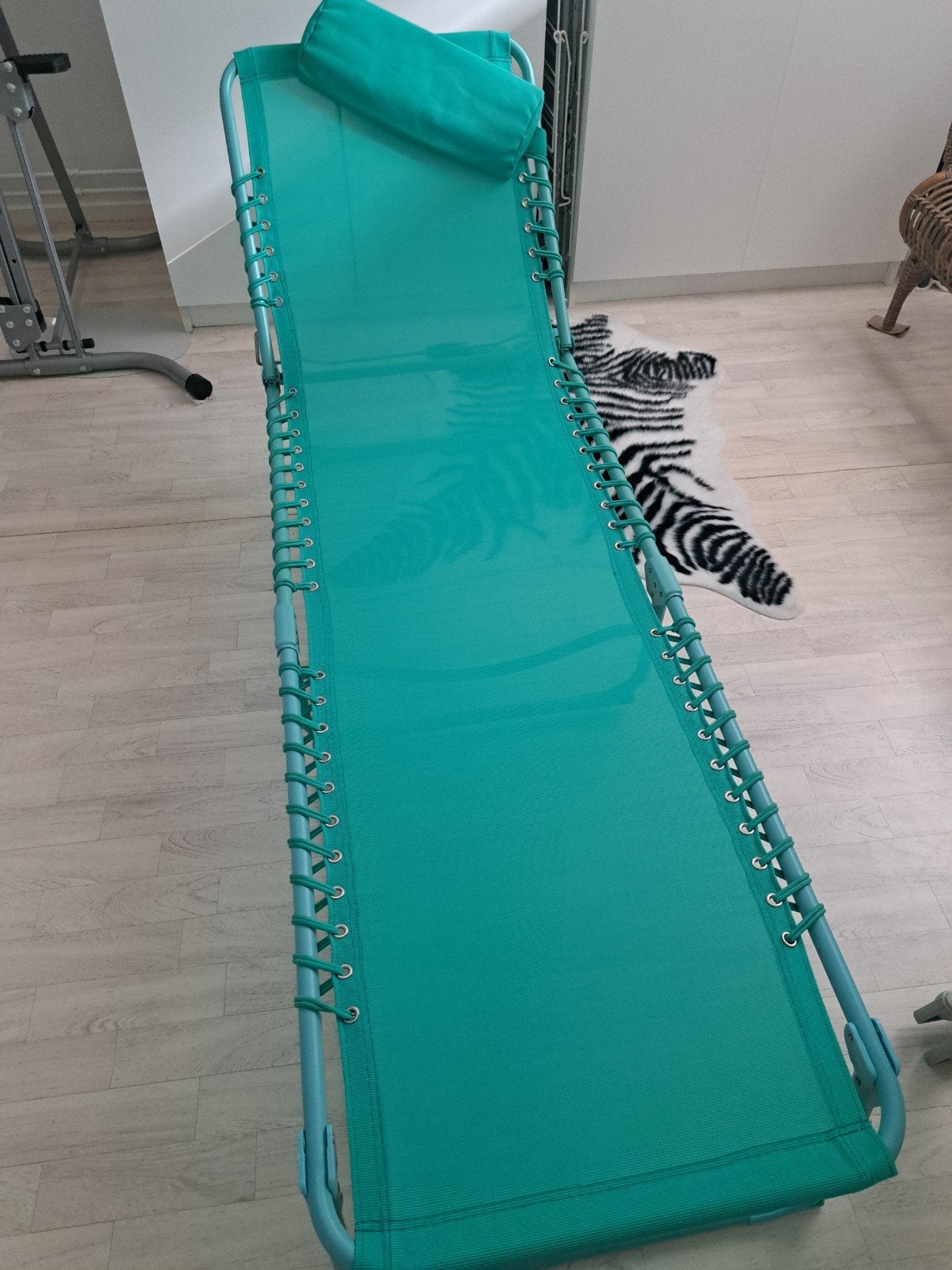 Ligbed  opvouwbaar, Tuin en Terras, Ligbedden, Ophalen, Zo goed als nieuw, Aluminium