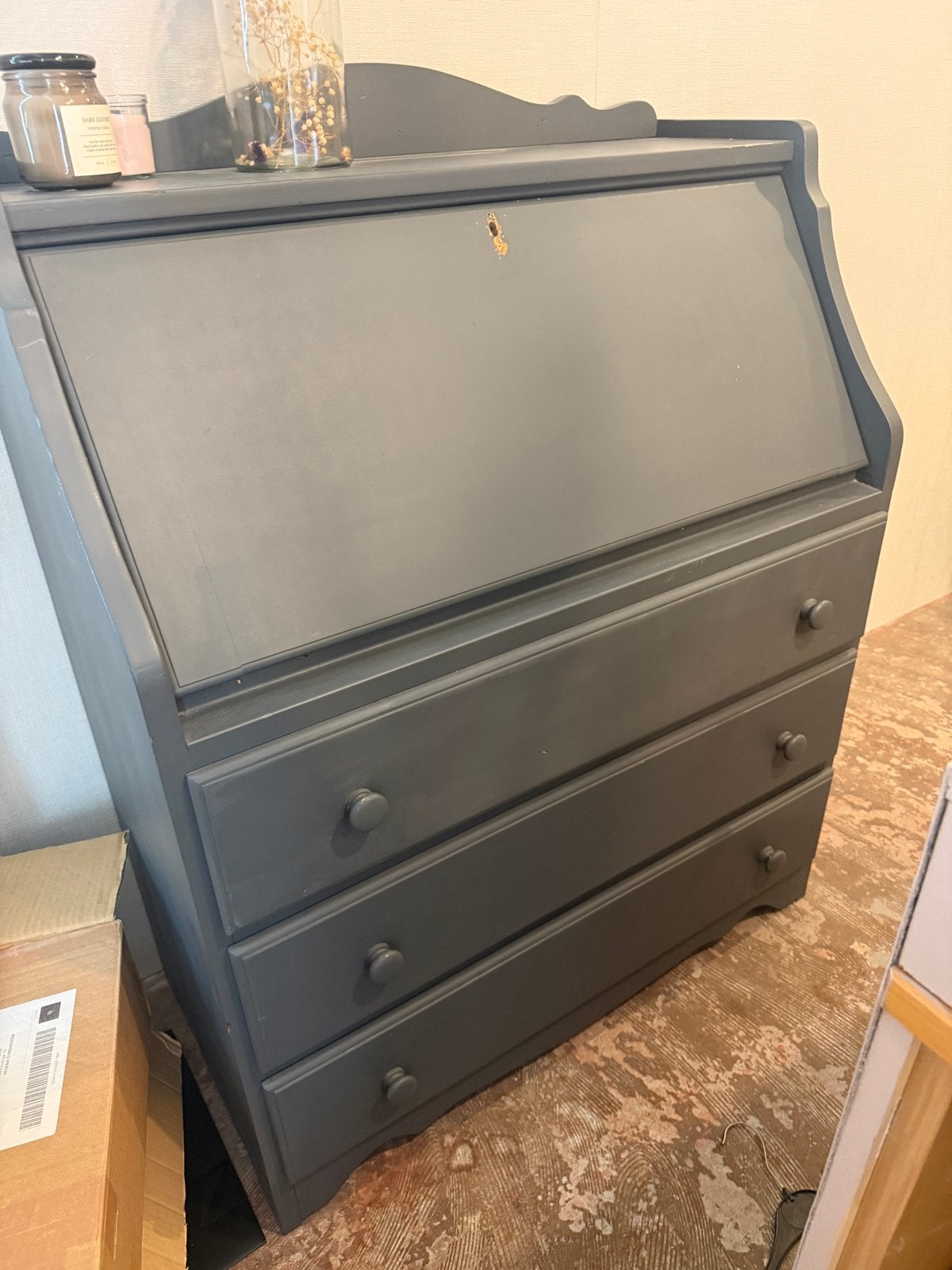 Antiek secretaire bureau met lades/commode, Huis en Inrichting, Ophalen, Gebruikt