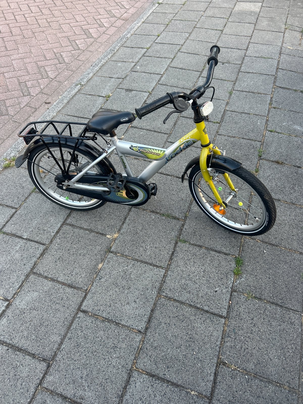 Loekie Slipstream 18 inch kinderfiets met hand- en terugtrap, Fietsen en Brommers, Fietsen | Kinderfietsjes, Ophalen, Gebruikt