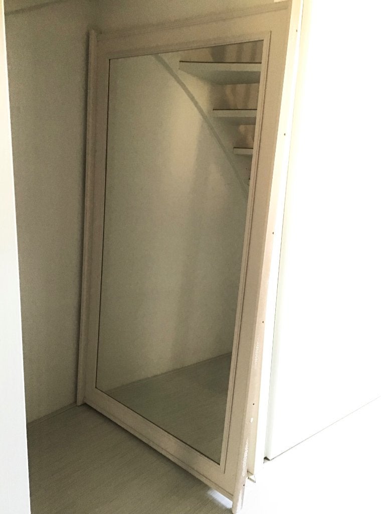 Extra grote spiegel met mooie lijst, Ophalen, Zo goed als nieuw, 100 tot 125 cm, 150 tot 200 cm