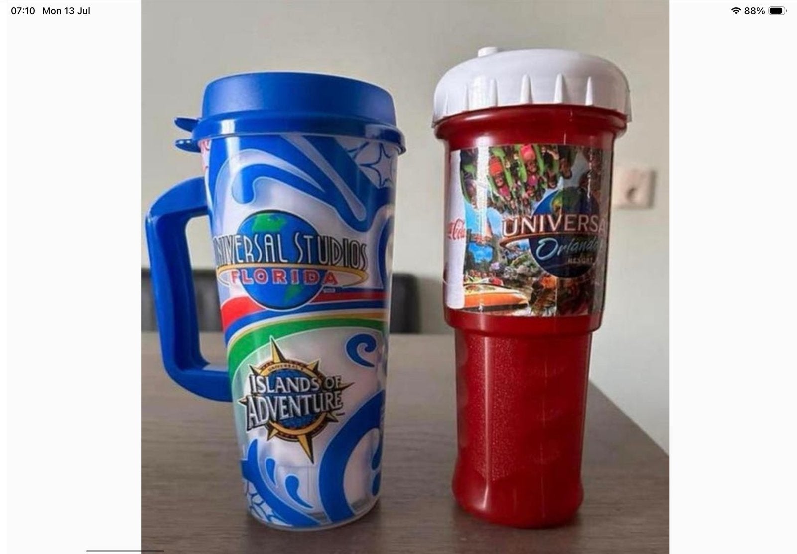 Unieke Universal Studios Bekers - Florida & Orlando, Ophalen of Verzenden, Zo goed als nieuw