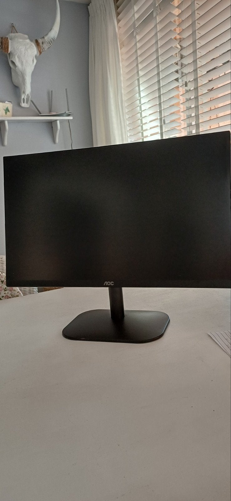 Compscherm nooit gebruikt, Computers en Software, Monitoren, Ophalen, Nieuw, 60 Hz of minder, LED