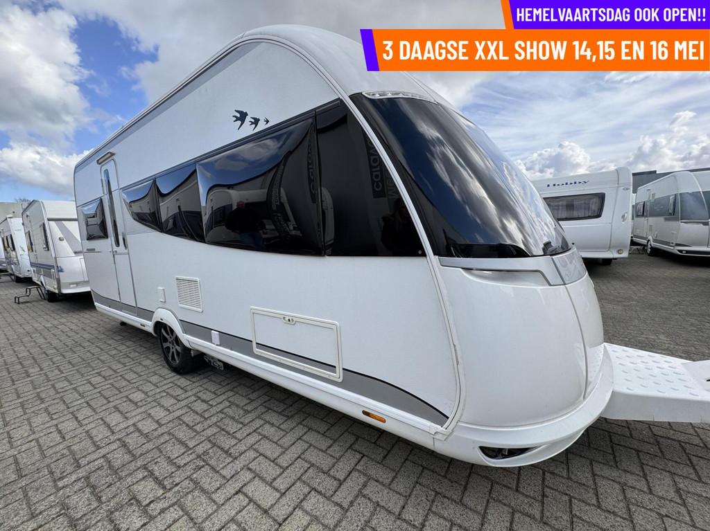 Hobby PREMIUM 495 UL ENKELE BEDDEN, RONDZIT, MOVER VOORTENT, Mover, Rondzit, Hobby, 7 tot 8 meter