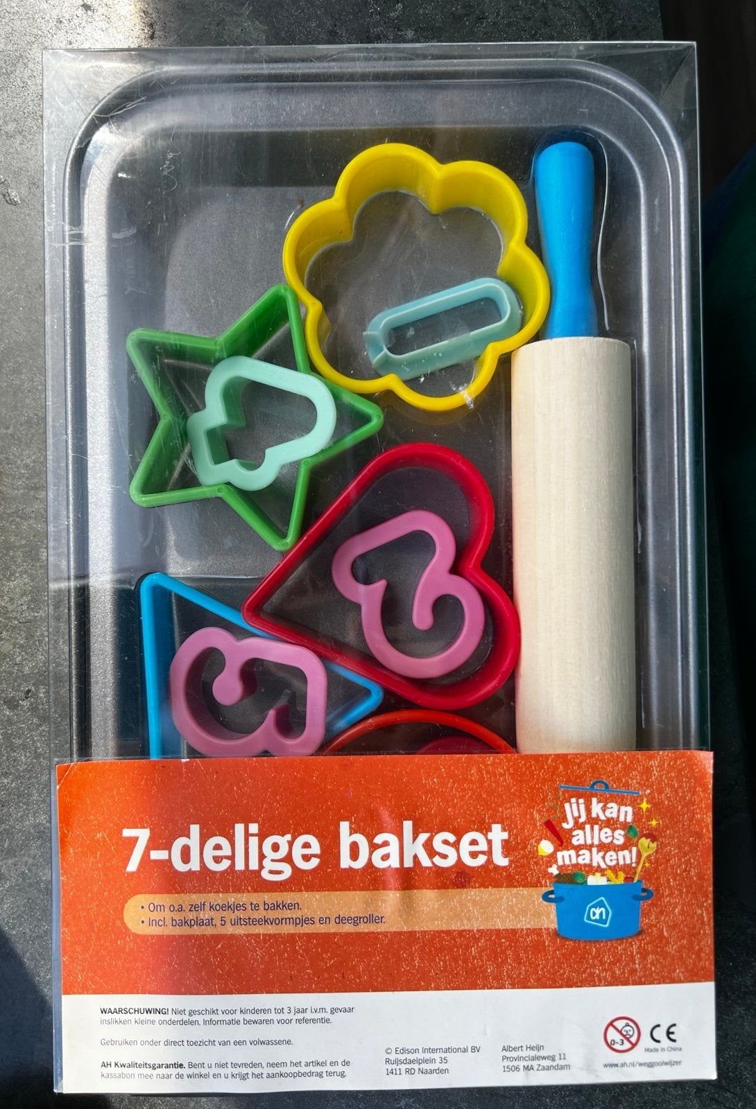 7-delige Bakset voor Kinderen - Koekjes Bakken, Ophalen of Verzenden, Nieuw, Knutselen