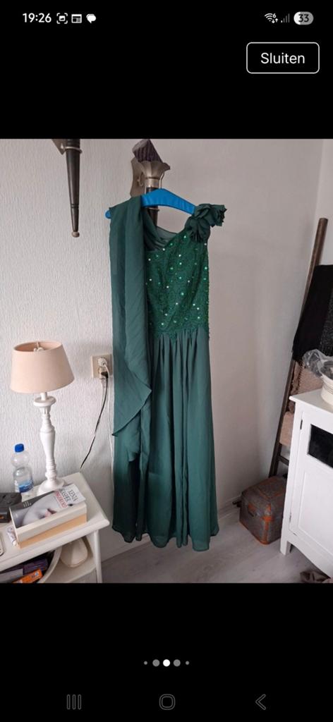 Mooie feestjurk van JJ House, Kleding | Dames, Maat 38/40 (M), Galajurk, Ophalen of Verzenden, Zo goed als nieuw