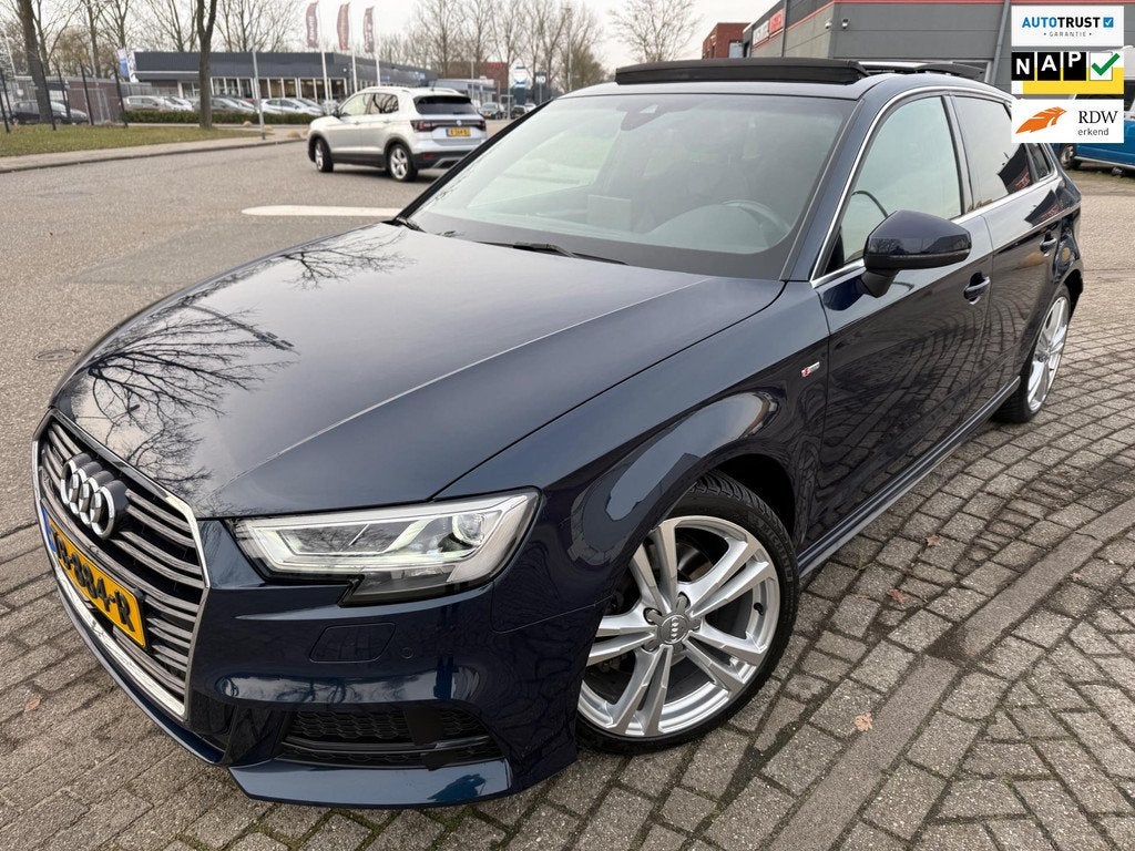 Audi A3 Sportback 2.0 TFSI QUATTRO SPORT S-LINE 2018 PANO LE, Auto's, Audi, Bedrijf, Te koop, A3, 4x4, ABS, Achteruitrijcamera