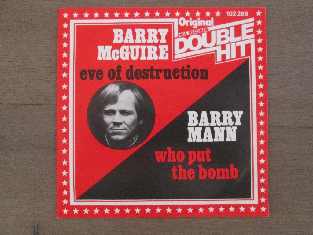 Barry McGuire - Eve Of Destruction / Who Put The Bomb, Cd's en Dvd's, Vinyl Singles, Gebruikt, Verzenden, Overige genres, 7 inch