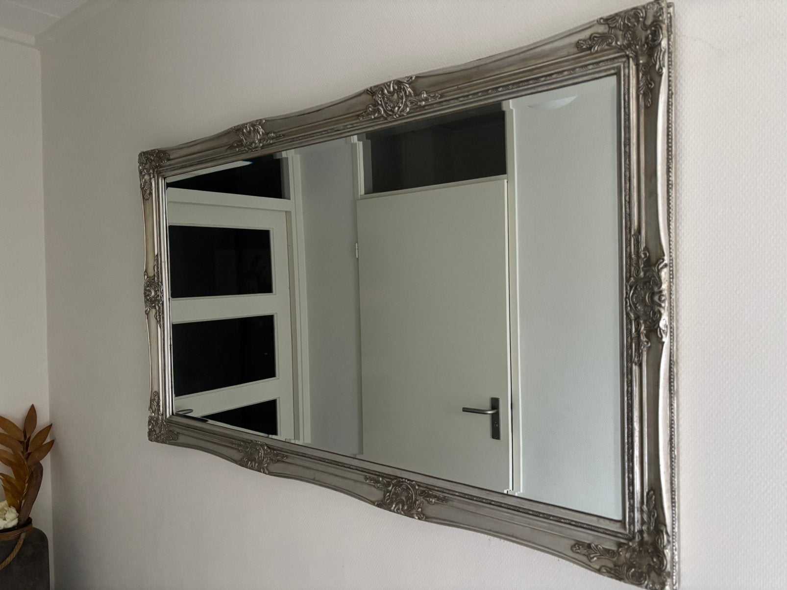 Brocante spiegel, Huis en Inrichting, Ophalen, Zo goed als nieuw, Rechthoekig, Minder dan 100 cm