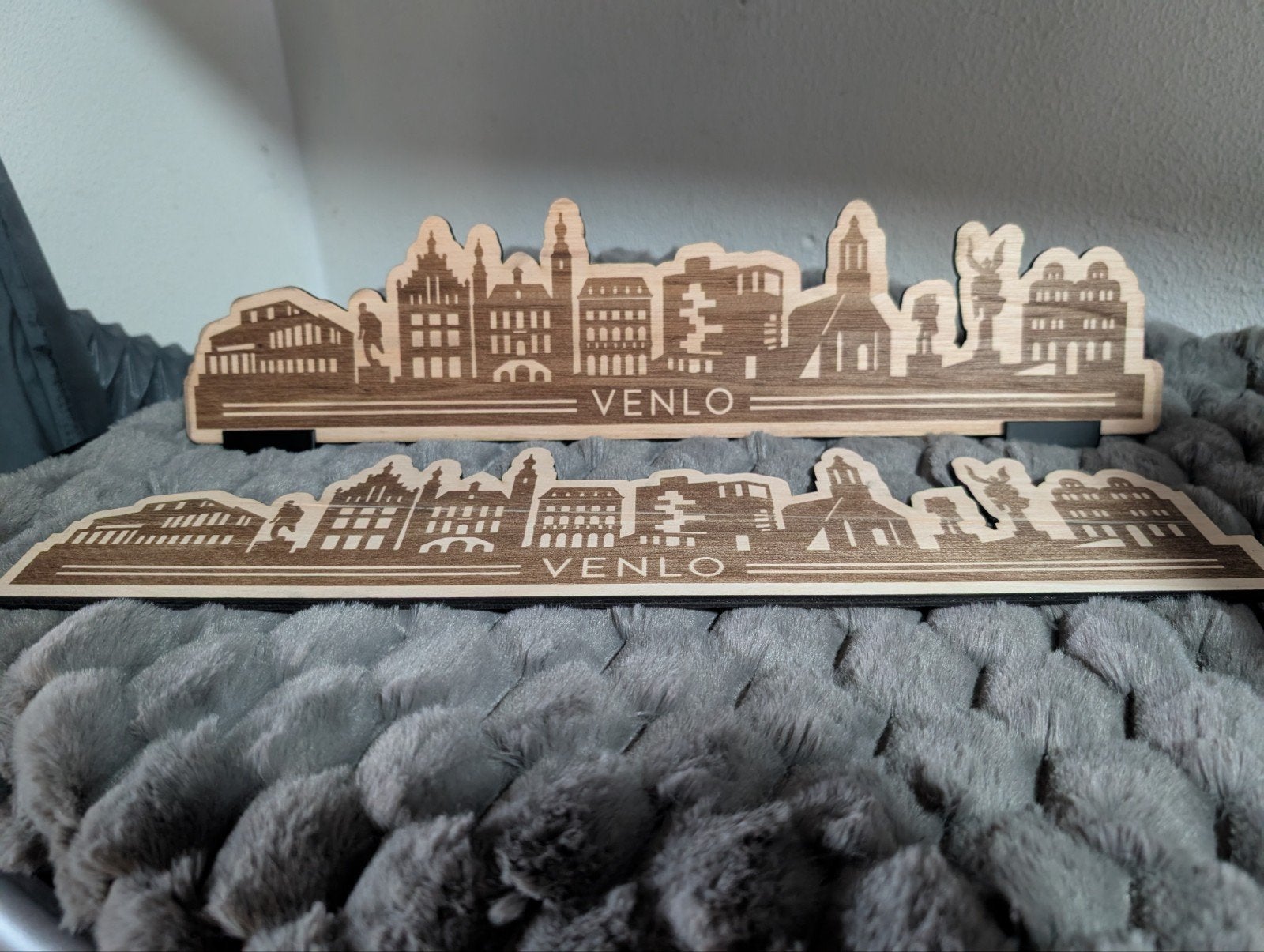 Skyline Venlo Houten Decoratie - Uniek Stadsgezicht, Hout, Overige stijlen, Nieuw, Ophalen of Verzenden