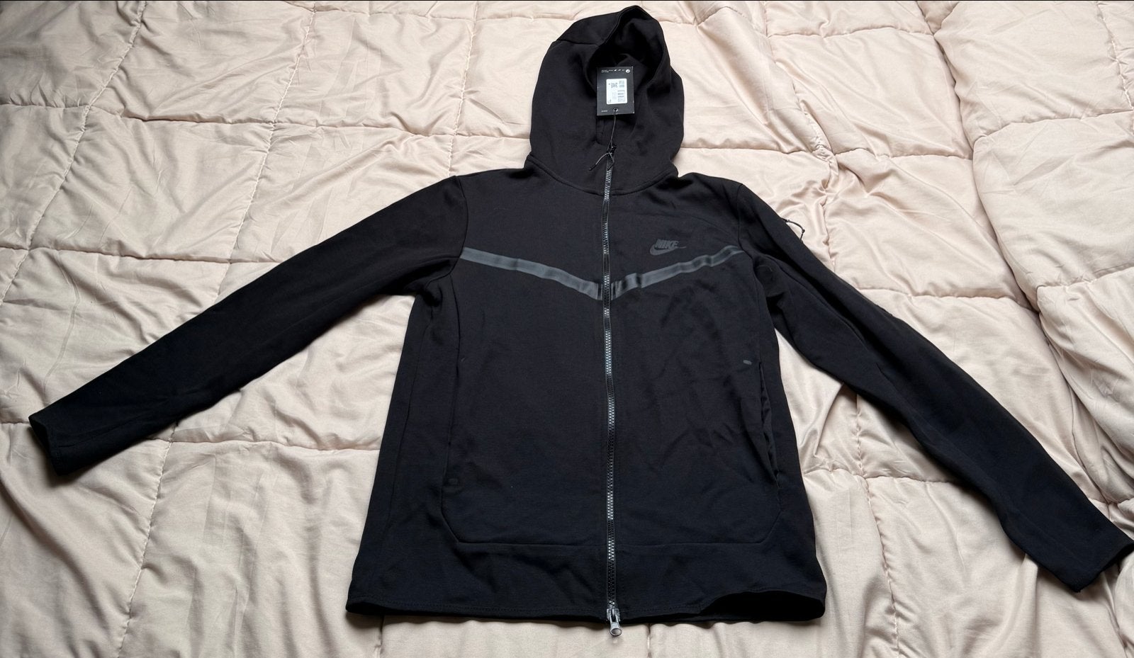 Nike Tech Fleece Hoodie Zwart, Ophalen of Verzenden, Nieuw, Zwart