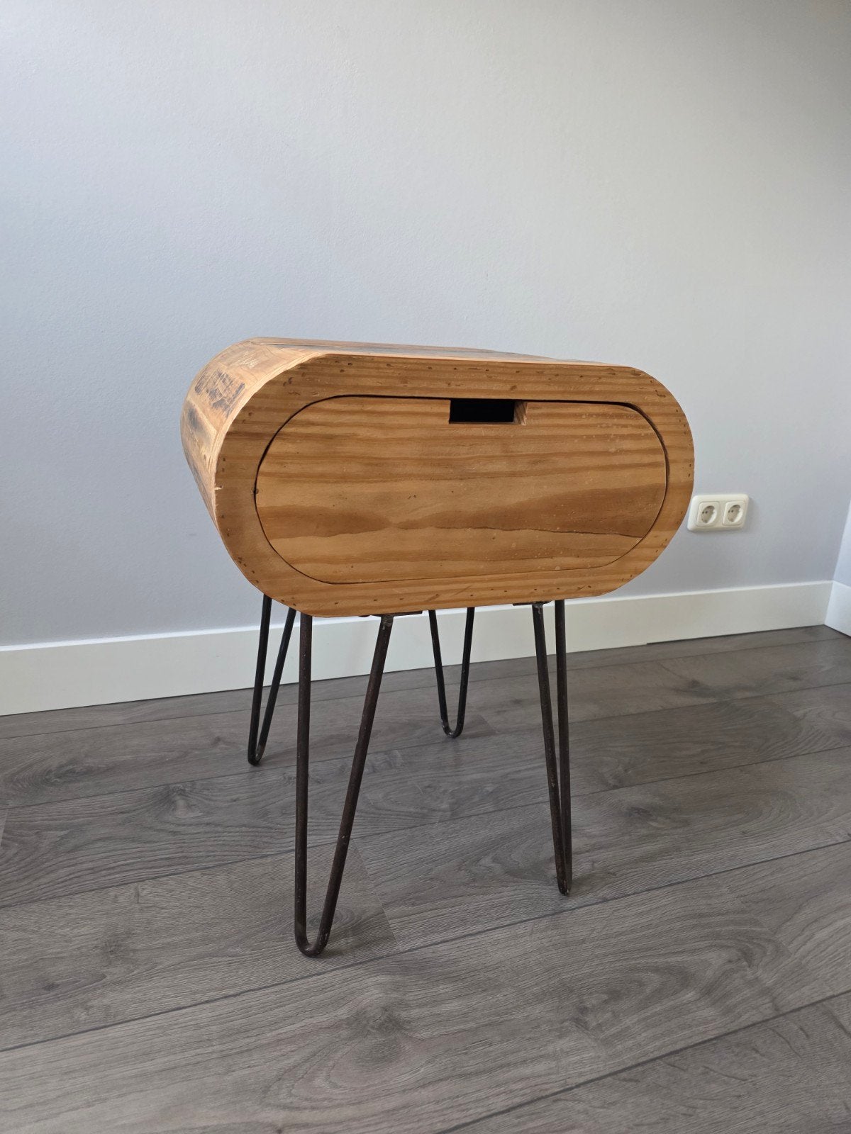 NIEUW! INTRATUIN DESIGN BIJZETTAFEL | NACHTKASTJE | HOUT DIK, Ophalen, 50 tot 100 cm, Teakhout, Nieuw