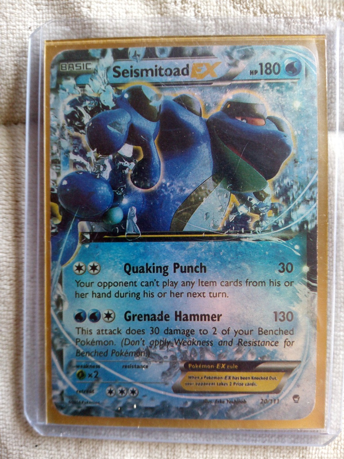 Pokémon TCG: Seismitoad EX (20/111) - Foil, Ophalen of Verzenden