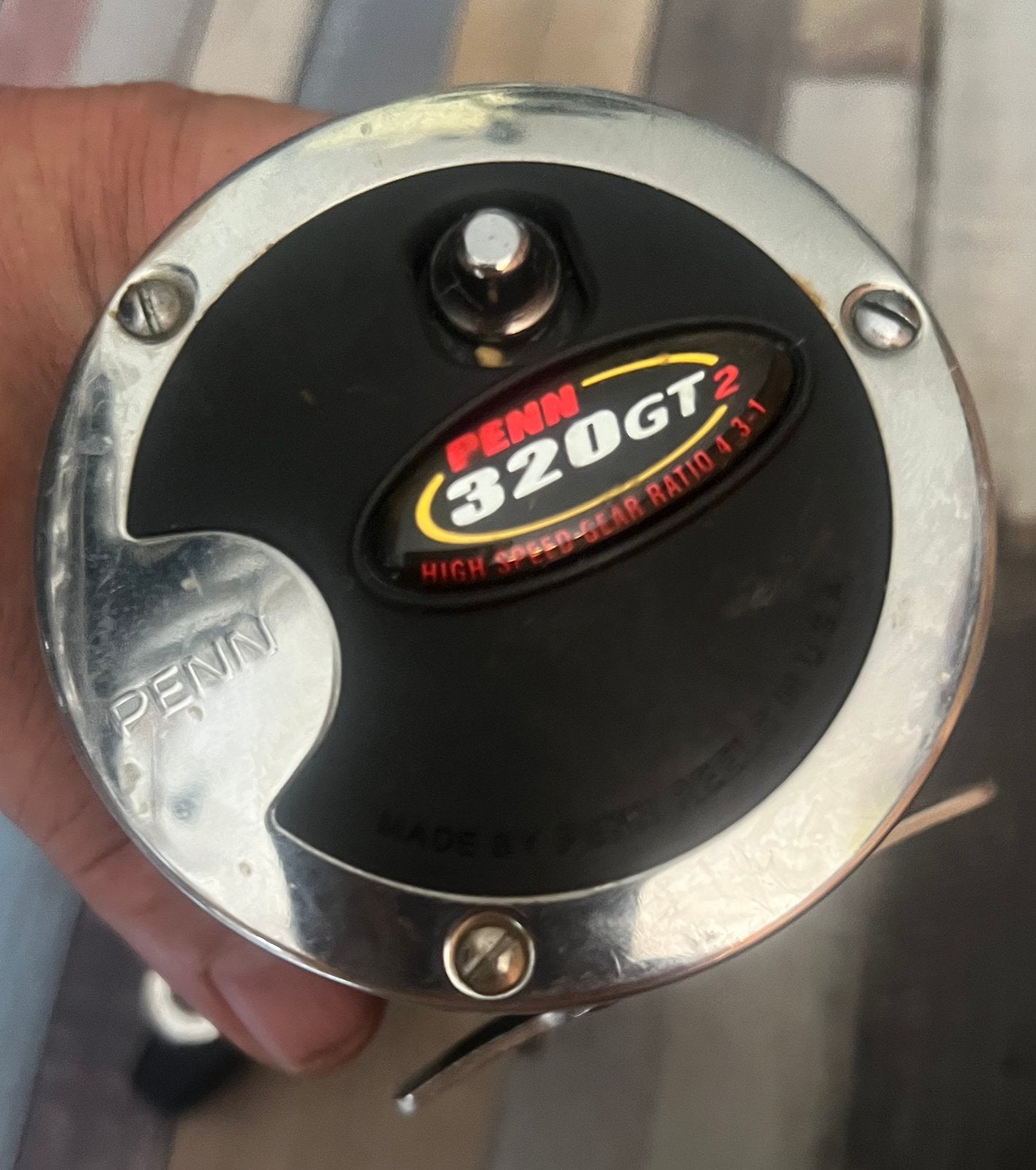 Penn 320 GT 2 high speed ratio 4 3-1 molen, Watersport en Boten, Ophalen of Verzenden, Gebruikt, Molen