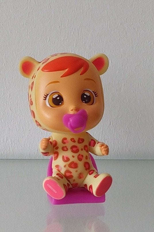 popje Leopard pink print Magic tears, volgnr 53, Ophalen of Verzenden, Overige figuren, Zo goed als nieuw, Beeldje of Figuurtje