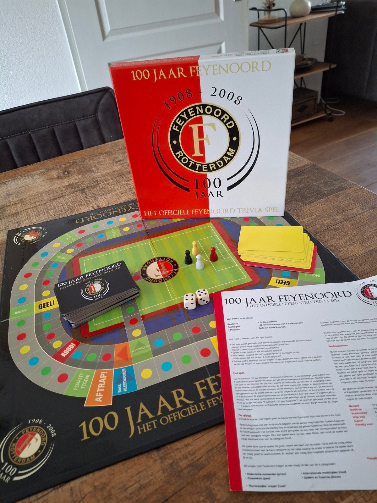 100 Jaar Feyenoord: Het Officiële Trivia Spel, Ophalen of Verzenden, Zo goed als nieuw, Feyenoord