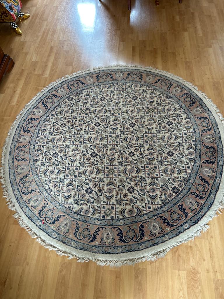Rond Perzisch Tapijt - Klassiek Design, 150 cm Diameter, Ophalen, Gebruikt, 150 tot 200 cm, Rond
