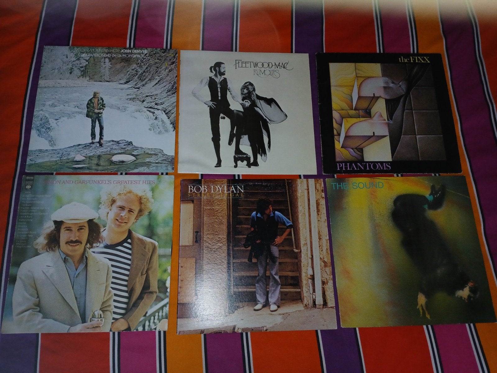 Vintage LP's: John Denver, Fleetwood Mac, B.Dylan, The Fixx, LP, Gebruikt, Pop, Originele persing