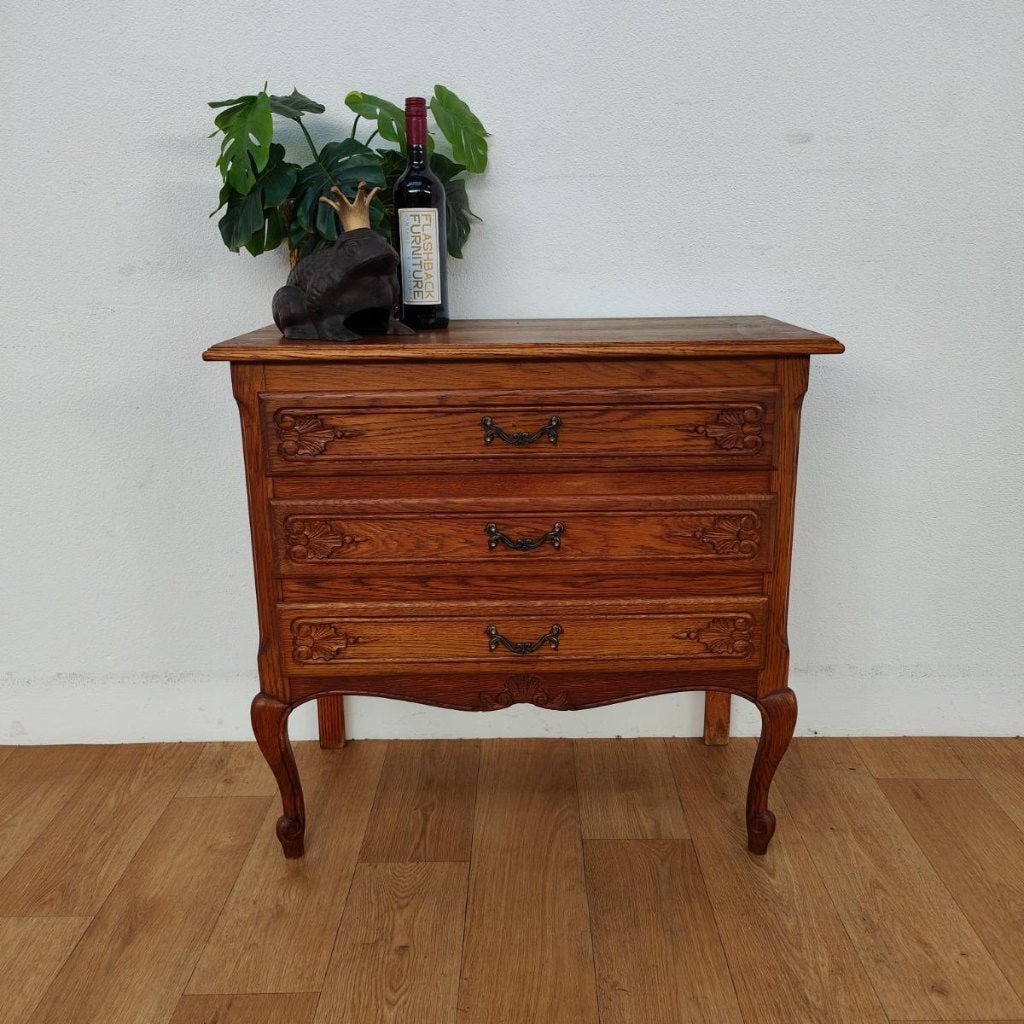 Vintage Queen Ann ladekast commode dressoir ladekastje 510, Huis en Inrichting, Valkenswaard, Gebruikt, Info@flashbackfurniture.nl