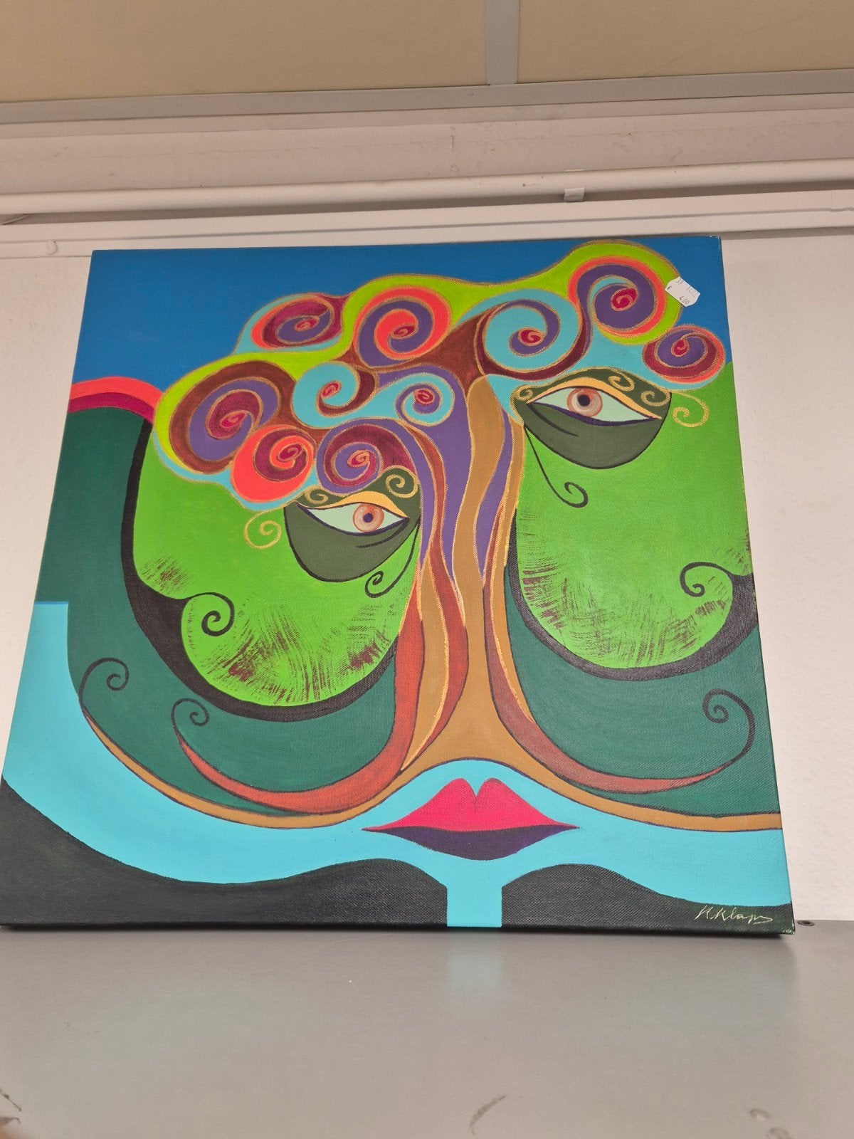 hedendaags Alice in wonderland surrealistisch kunstwerk, Antiek en Kunst, Ophalen of Verzenden