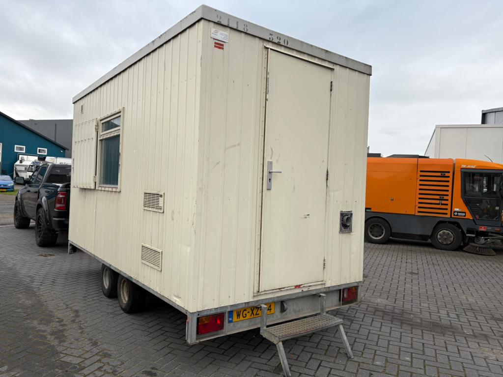 Te koop snelverkeer schaftwagen bouwkeet tandemasser, Ophalen, Gebruikt