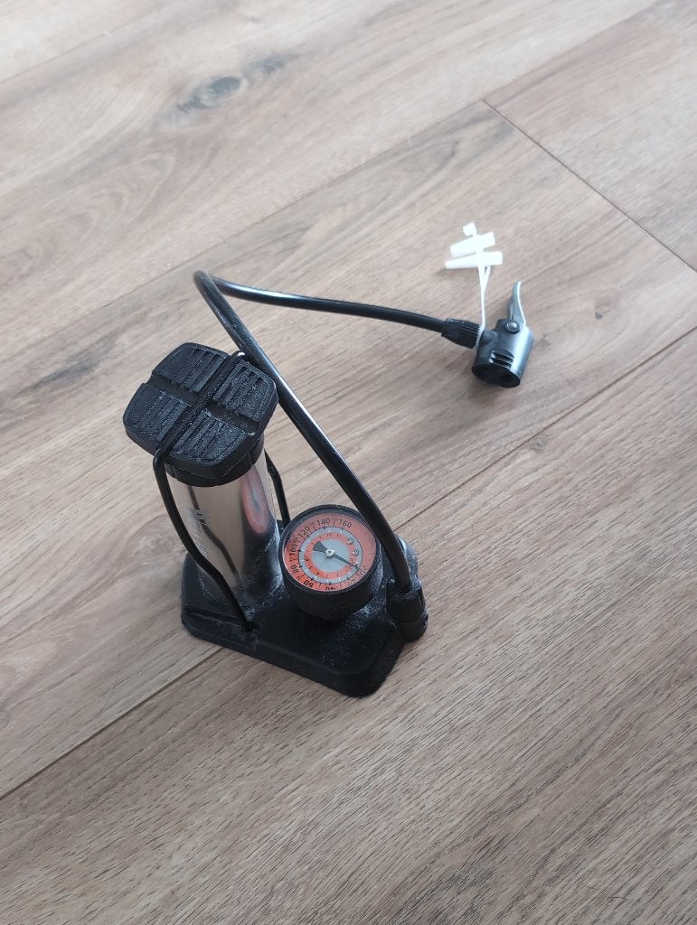 fiets pomp | bike pump, Fietsen en Brommers, Ophalen, Drukmeter, Gebruikt