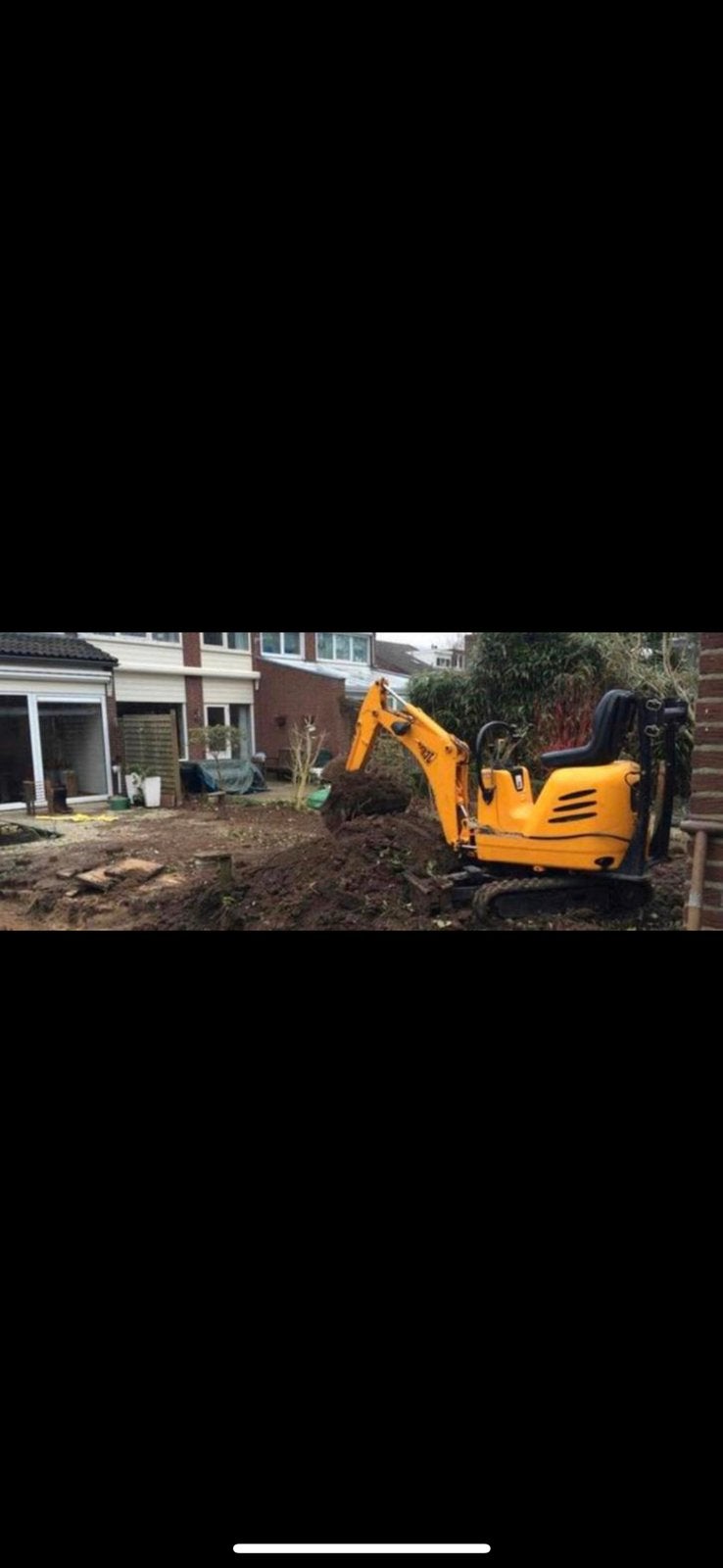 Graafmachine huren inclusief machinist, Tuin en Terras, Grind, Keien en Split, Ophalen of Verzenden, Nieuw