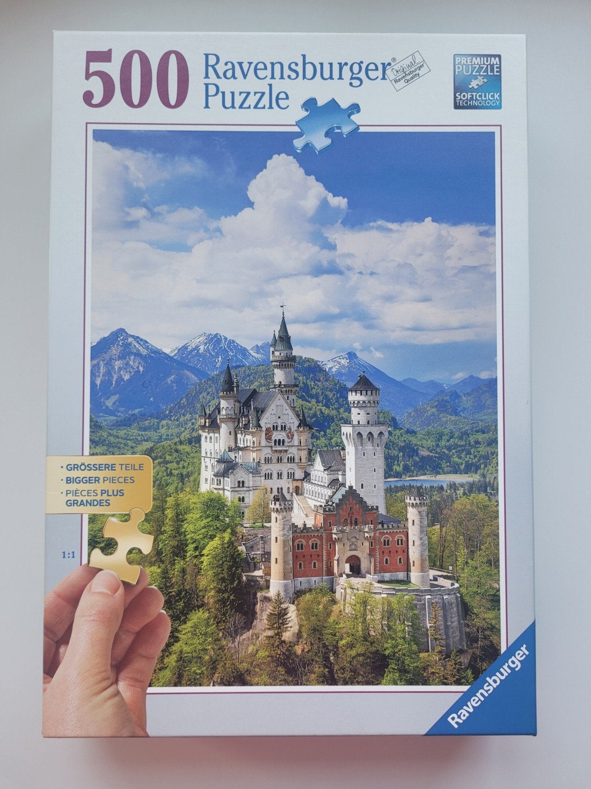 Ravensburger puzzel 500 stukjes xl, Ophalen of Verzenden, 500 t/m 1500 stukjes, Zo goed als nieuw, Legpuzzel