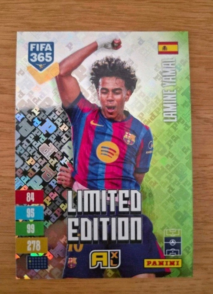 Lamine Yamal Limited Edition Panini adrenalyn 365 XL, Ophalen of Verzenden, Zo goed als nieuw