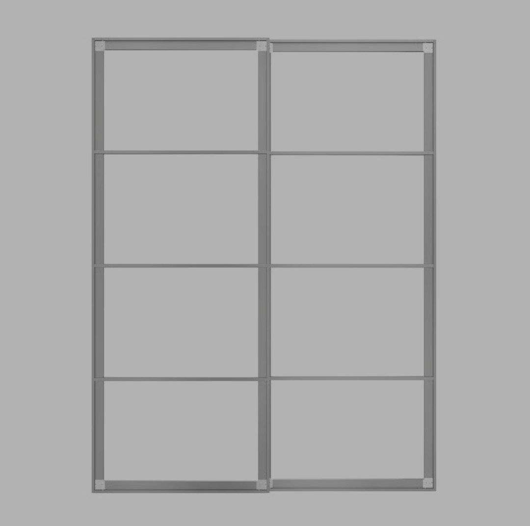 IKEA PAX sliding door frames, 150x201 cm, Ophalen, Nieuw, Metaal