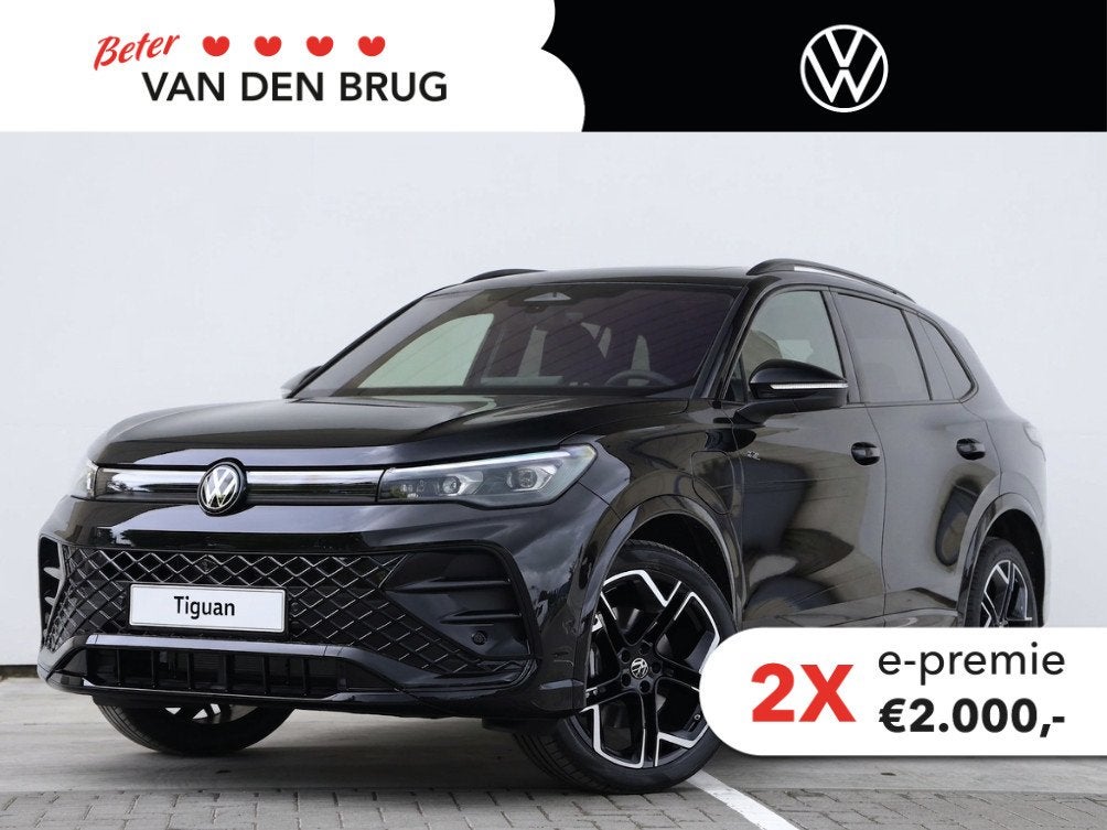 Volkswagen Tiguan R-Line Edition 1.5 eHybrid 272 PK | Naviga, Auto's, Volkswagen, Stof, 1498 cc, 4 cilinders, 2000 kg
