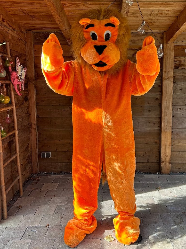 Oranje leeuw per dag 25 euro leeuwenpak kostuum EK WK, Ophalen of Verzenden, Zo goed als nieuw, Bovenkleding
