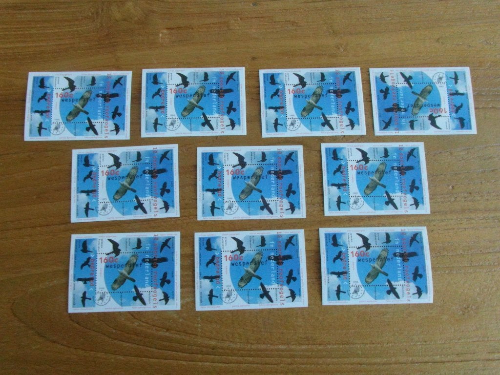 1652 10 Velletjes Wespendief 1995 Postfris, Postzegels en Munten, Postzegels | Nederland, Ophalen of Verzenden, Na 1940, Postfris