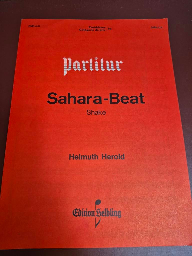 Sahara - Beat, Helmuth Herold, accordeon ensemble, Ophalen of Verzenden, Zo goed als nieuw, Les of Cursus, Accordeon