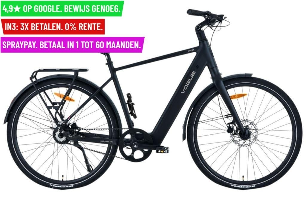 E-BIKE VOGUE MOTION MAN 28"/54cm/Matt-black/36V 10Ah 360Wh