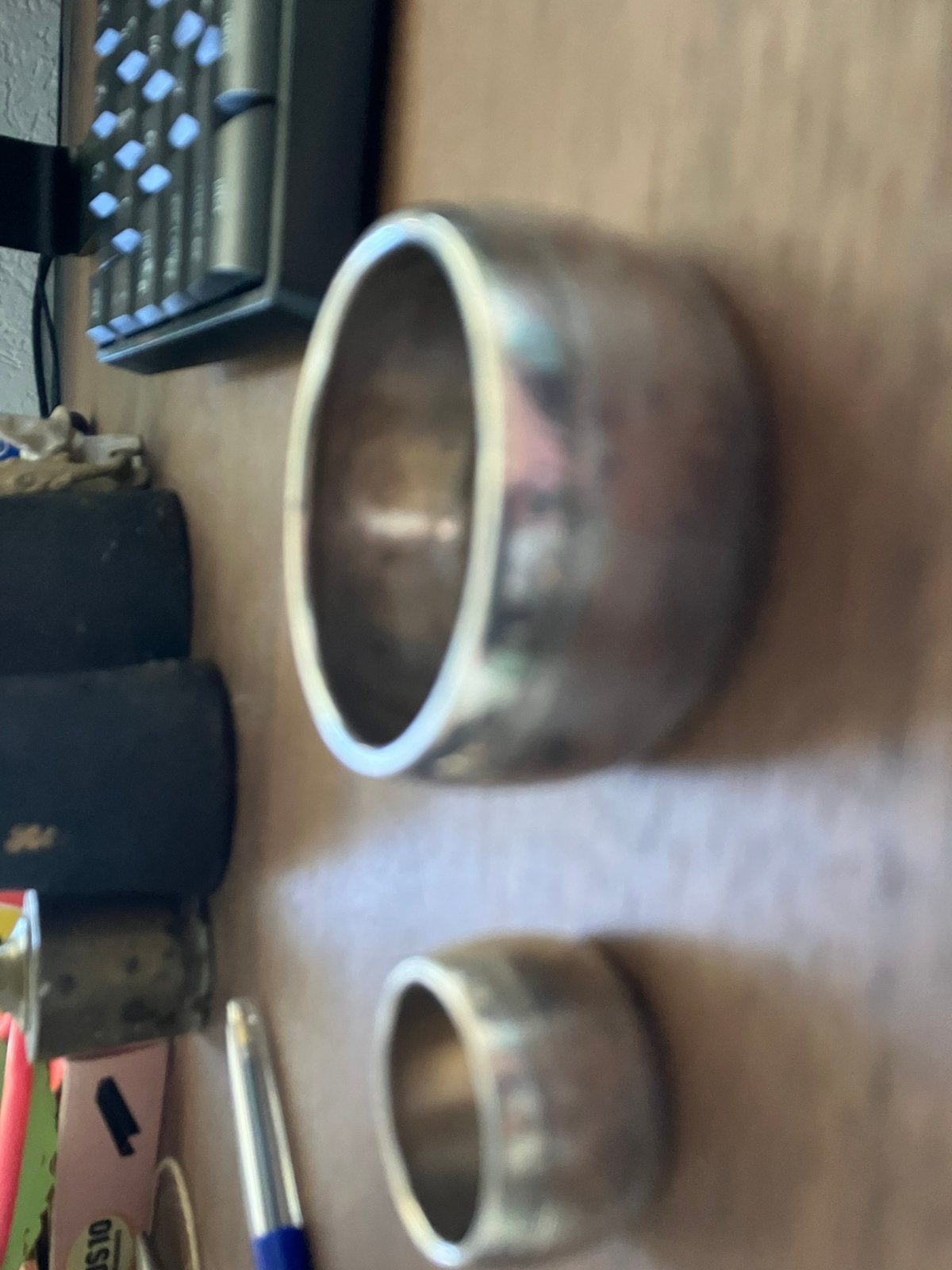 Zilveren servetring en zilveren vingerhoed ring, Ophalen of Verzenden, Nieuw