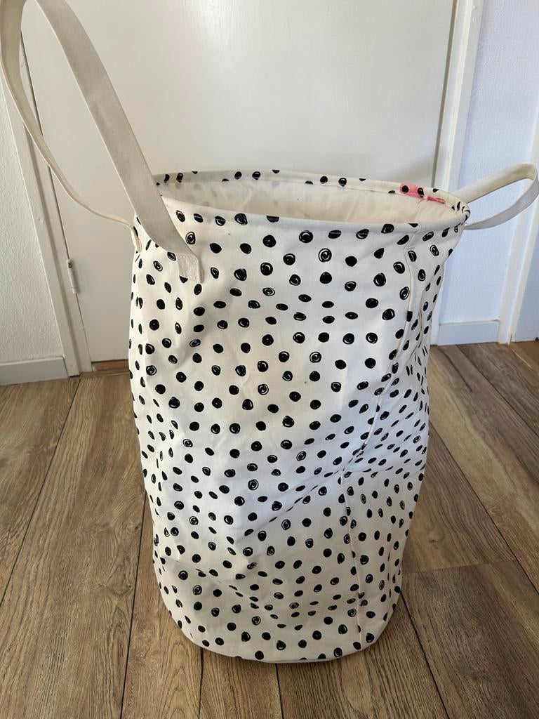 Wasmand met stippen, Overige materialen, Gebruikt, 50 tot 75 cm, 40 liter of meer