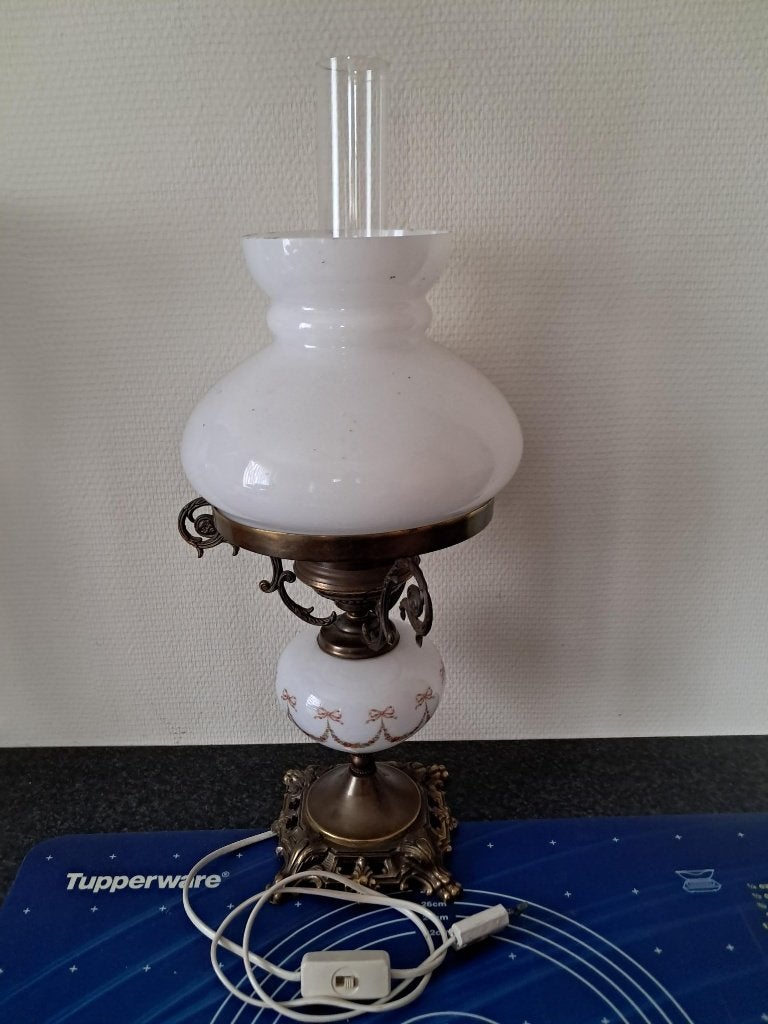 Vintage elektrische lamp  Hoogte : 60 cm, Antiek en Kunst, Ophalen of Verzenden