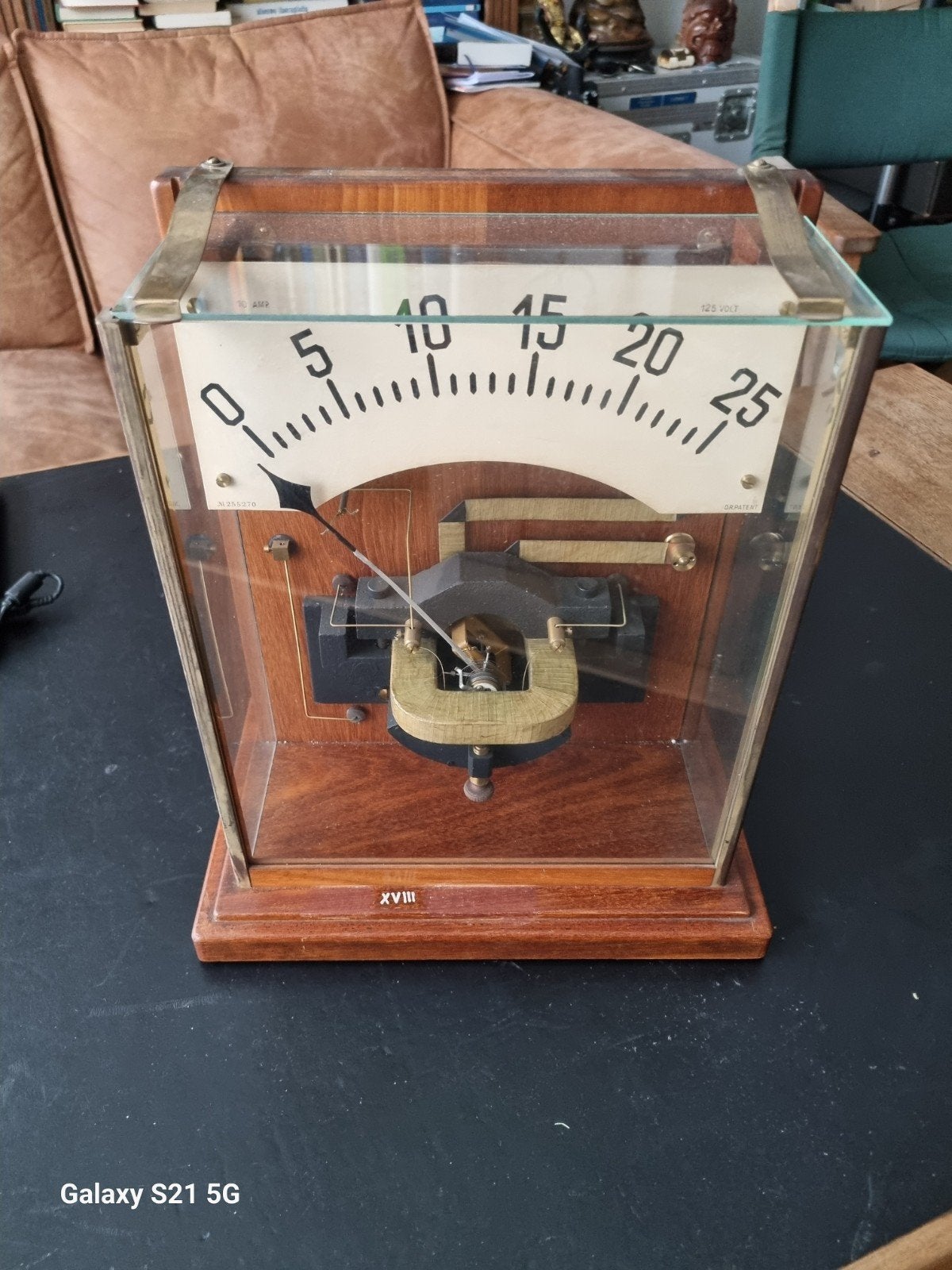 Antieke Voltmeter/Ampèremeter in Houten Kast, Ophalen of Verzenden