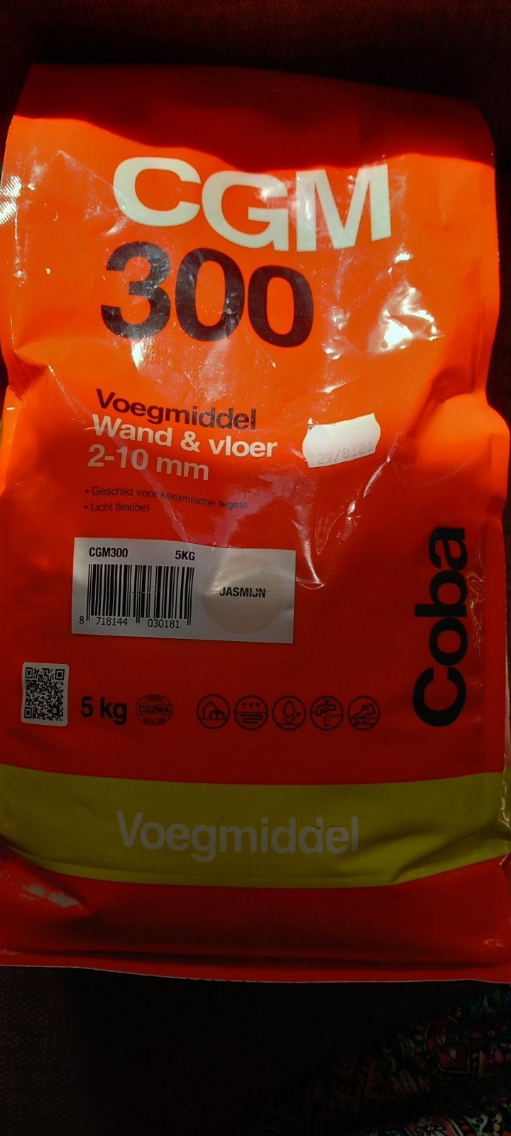 COBA CGM voegmiddel Jasmijn / Zilvergrijs, 5 kilo, nu 8,50, Ophalen of Verzenden, Nieuw, Overige materialen, 10 m² of meer