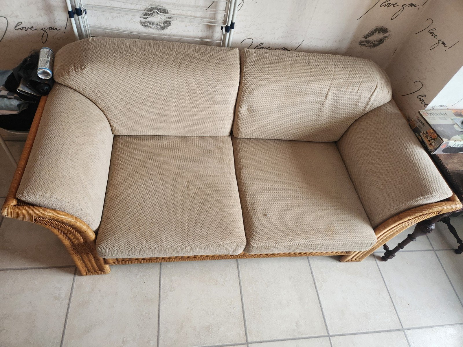gratis, Huis en Inrichting, Banken | Sofa's en Chaises Longues, Ophalen, Gebruikt, Minder dan 150 cm